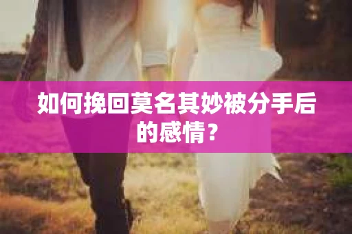 如何挽回莫名其妙被分手后的感情？