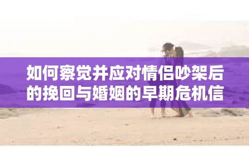 如何察觉并应对情侣吵架后的挽回与婚姻的早期危机信号？