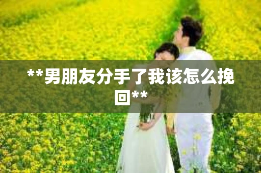 **男朋友分手了我该怎么挽回**