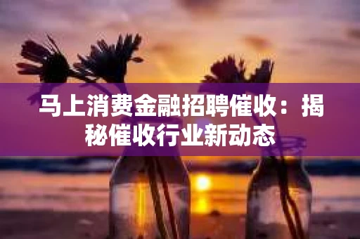 马上消费金融招聘催收：揭秘催收行业新动态