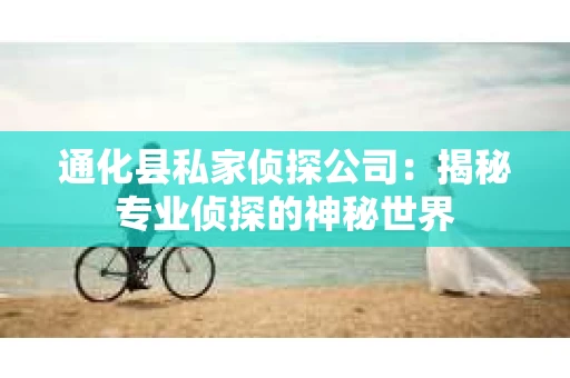 通化县私家侦探公司：揭秘专业侦探的神秘世界