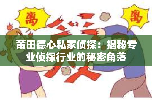 莆田德心私家侦探：揭秘专业侦探行业的秘密角落