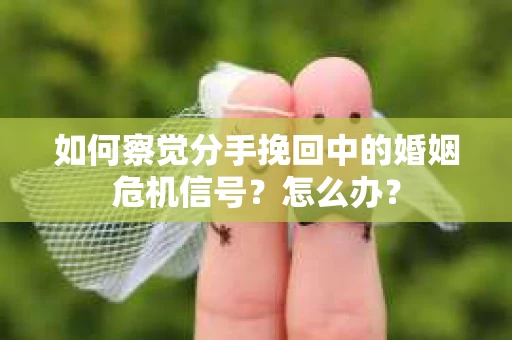 如何察觉分手挽回中的婚姻危机信号？怎么办？