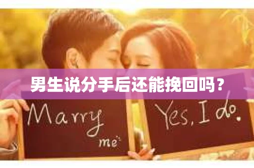 男生说分手后还能挽回吗? 男生说分手后还能挽回吗?