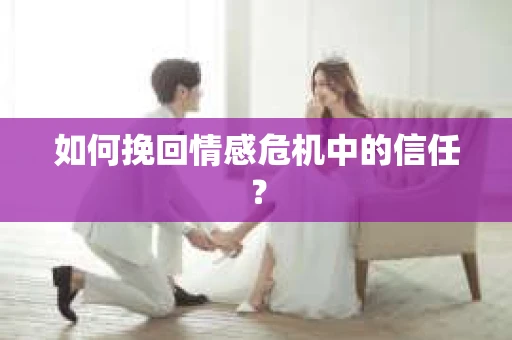 如何挽回情感危机中的信任? 如何挽回情感危机中的信任?