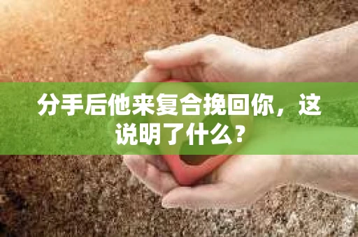 分手后他来复合挽回你，这说明了什么？