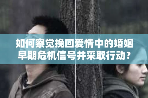 如何察觉挽回爱情中的婚姻早期危机信号并采取行动? 如何察觉挽回爱情中的婚姻早期危机信号并采取行动?